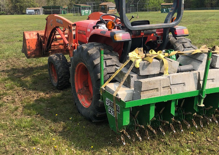 Aerification and seeding